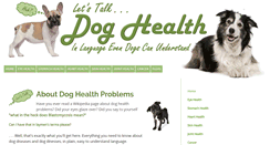 Desktop Screenshot of lets-talk-dog-health-problems.com